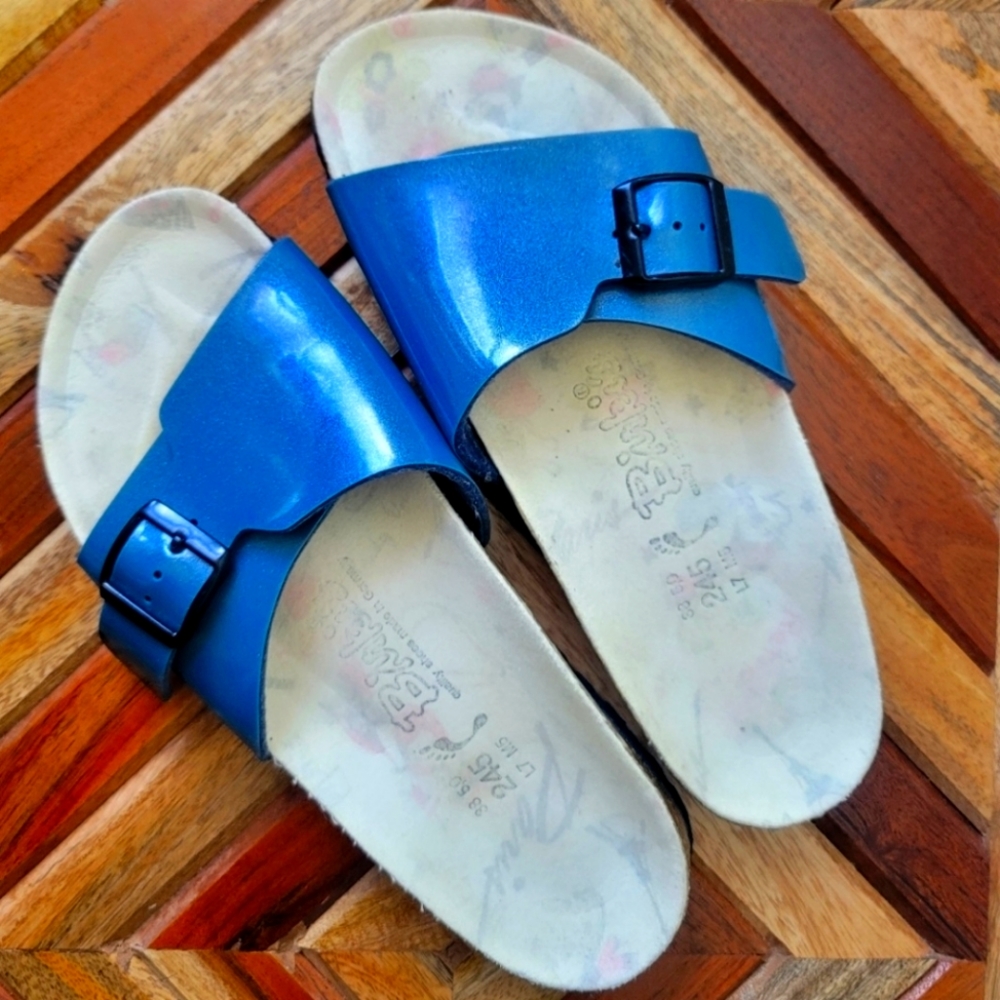 Birkenstock Birki's Blue Sandals Size 8